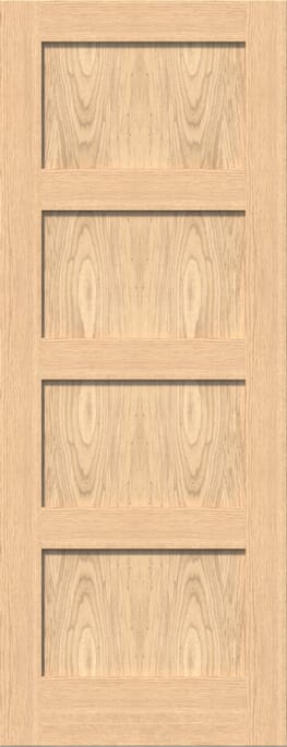 Shaker 4 Panel Oak Internal Door Set