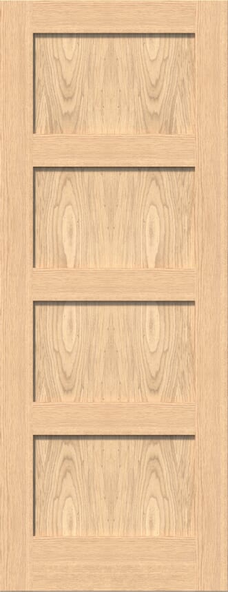 Shaker 4 Panel Oak Internal Door Set
