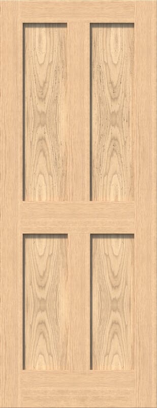 Victorian Shaker 4 Panel Oak Internal Door Set