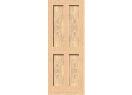 Victorian Shaker 4 Panel Oak Internal Door Set