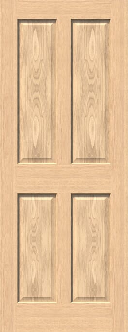 Traditional Victorian 4 Panel Oak - Prefinished Internal Door Set