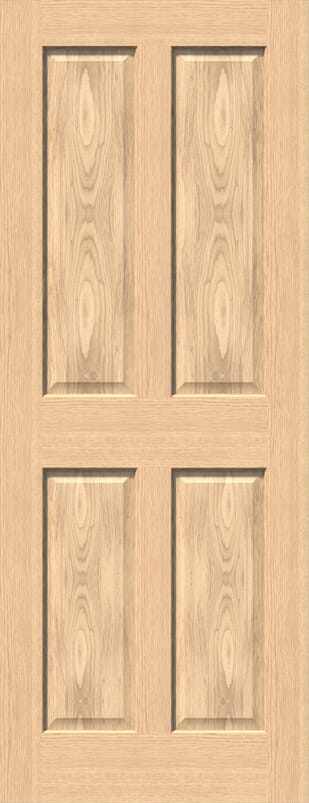 Traditional Victorian 4 Panel Oak - Prefinished Internal Door Set