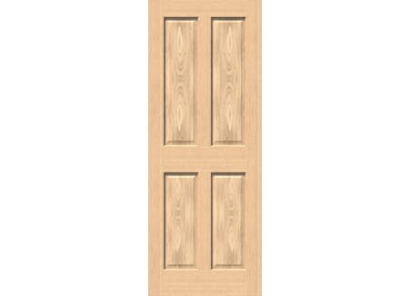 Traditional Victorian 4 Panel Oak - Prefinished Internal Door Set