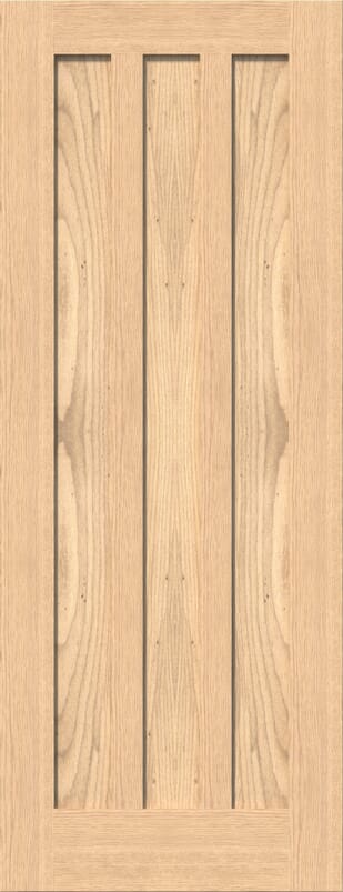 Aston 3 Panel Oak Internal Door Set