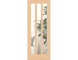 Aston Clear Glass Oak Internal Door Set