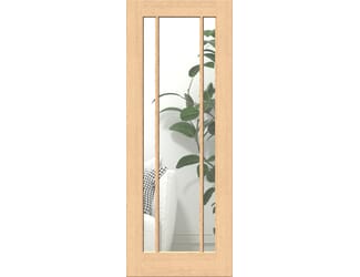 Lincoln Clear Glass Oak Internal Door Set