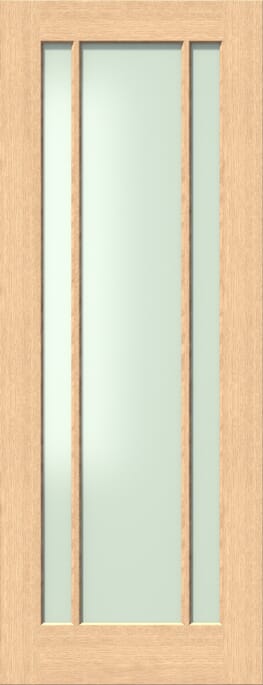 Lincoln Frosted Glass Oak Internal Door Set