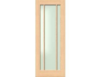 Lincoln Frosted Glass Oak Internal Door Set