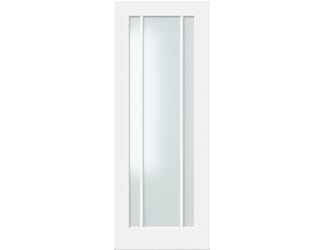 Lincoln Frosted Glass White Internal Door Set