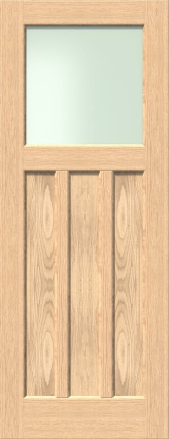 Dx 30s Style Frosted Glass Oak Internal Door Set At Climadoor