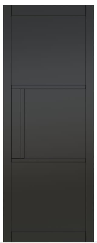 762x1981x35mm (30") Heritage Black Primed 3 Panel Internal Doors