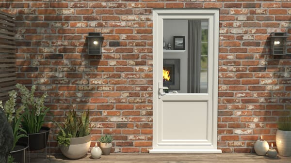 Climadoor White UPVC 2XG External Door Set - Part Q Compliant