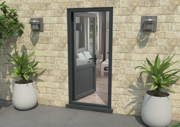 Climadoor Anthracite Grey UPVC 2XG External Door Set - Part Q Compliant