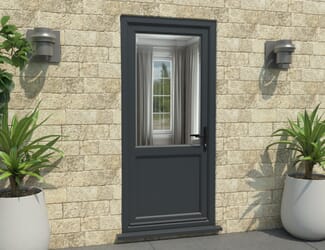 Climadoor Anthracite Grey UPVC 2XG External Door Set