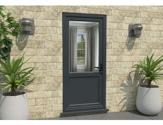 Climadoor Anthracite Grey UPVC 2XG External Door Set - Part Q Compliant