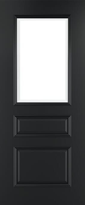 Windsor Black Glazed Prefinished Internal Door Set