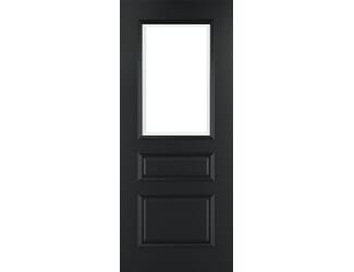 Windsor Black Glazed Prefinished Internal Door Set