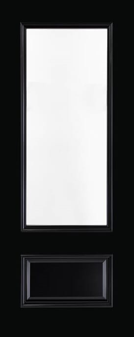 Sandringham Black Clear Glazed Prefinished Internal Door Set