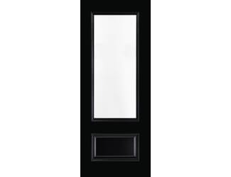 Sandringham Black Clear Glazed Prefinished Internal Door Set