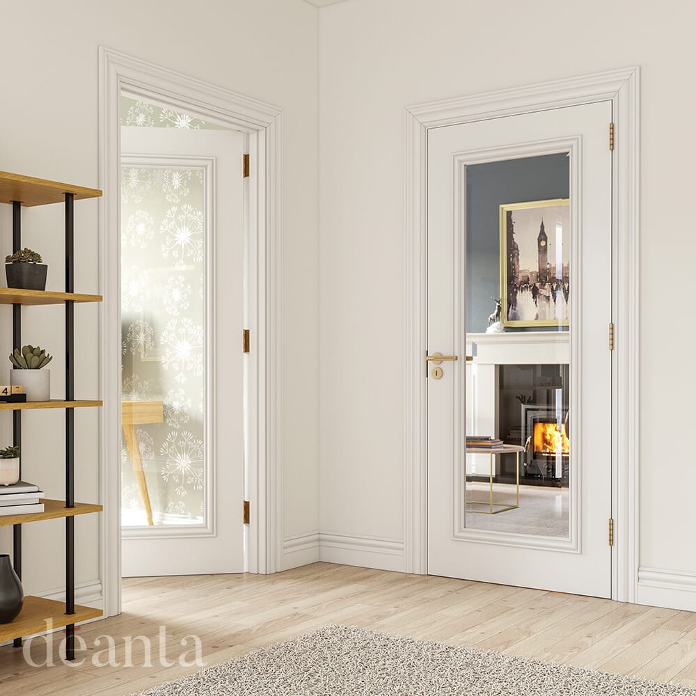 Blenheim White Glazed Internal Door Set Price Comparisons | Compare The Build