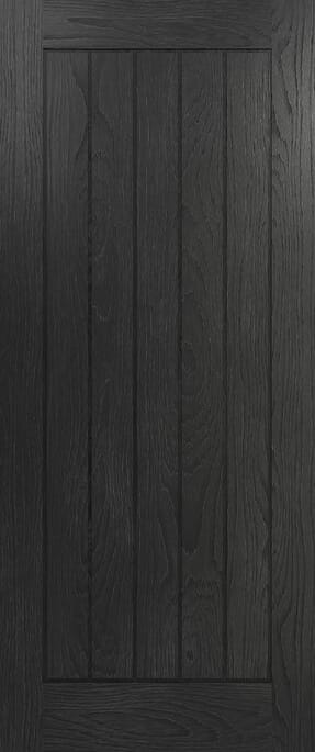 Ely Brushed Black Oak Prefinished Internal Door Set