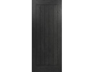 Ely Brushed Black Oak Prefinished Internal Door Set