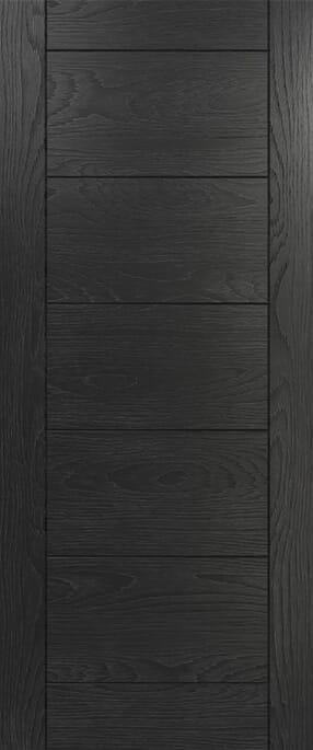 Seville Brushed Black Oak Prefinished Internal Door Set