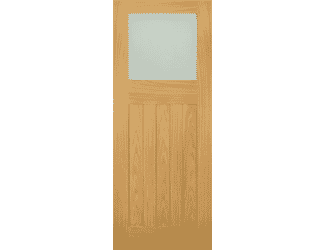 Cambridge Oak Frosted Glass Internal Door Set