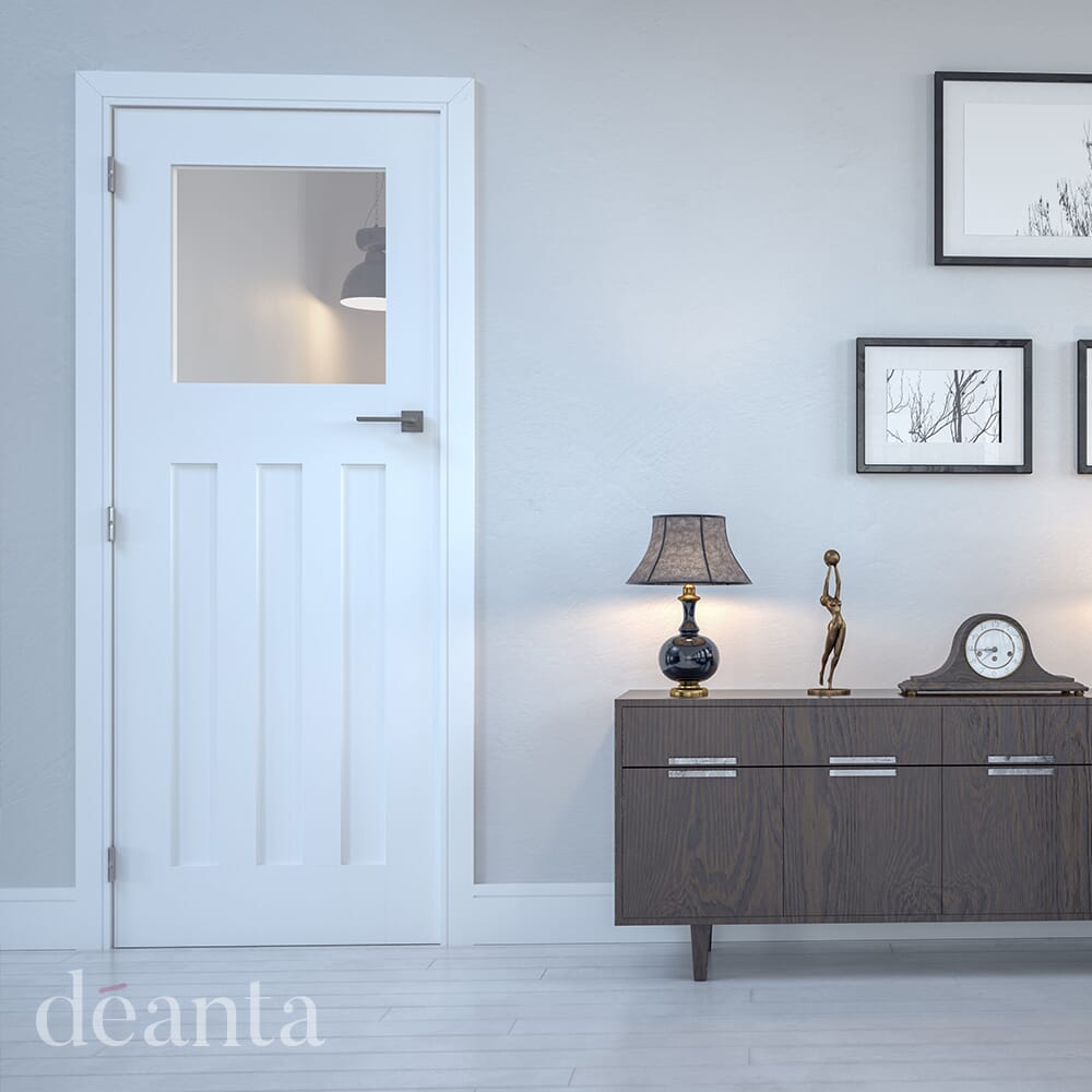 Cambridge White Glazed Internal Door Set