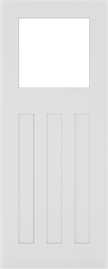 Cambridge White Glazed Internal Door Set