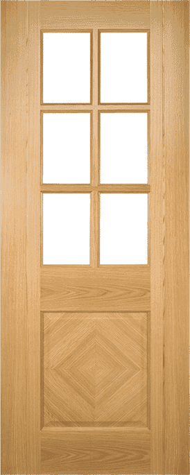 Kensington Oak Glazed Prefinished Internal Door Set