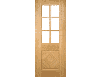 Kensington Oak Glazed Prefinished Internal Door Set