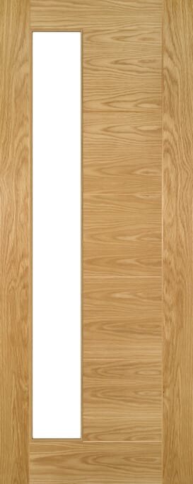 Seville Oak 1SL Glazed Prefinished Internal Door Set