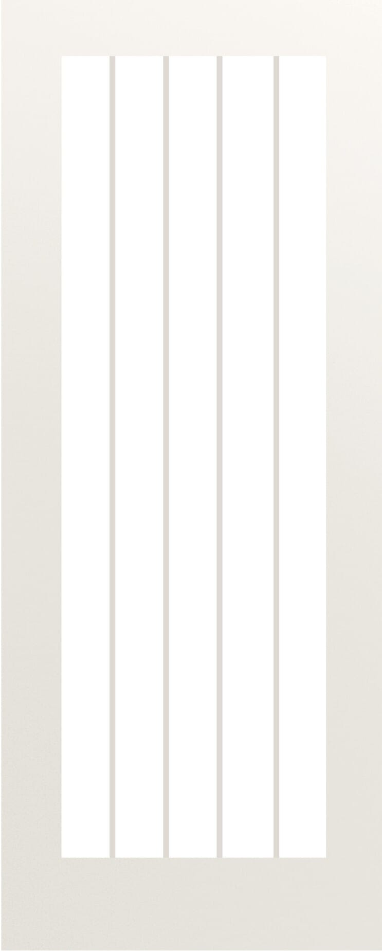 Ely White 1L Full Glazed Internal Door Set