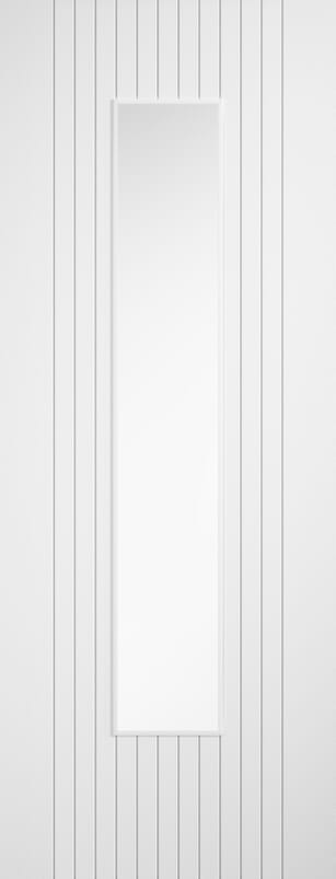 Sydney White Clear Glazed Laminate Internal Door Set