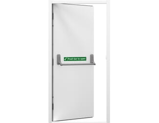 CLIMADOOR White Steel Fire Exit External Door Set