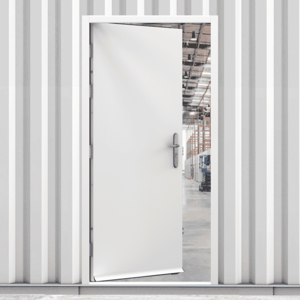 CLIMADOOR White Steel Heavy Duty Personnel External Door Set