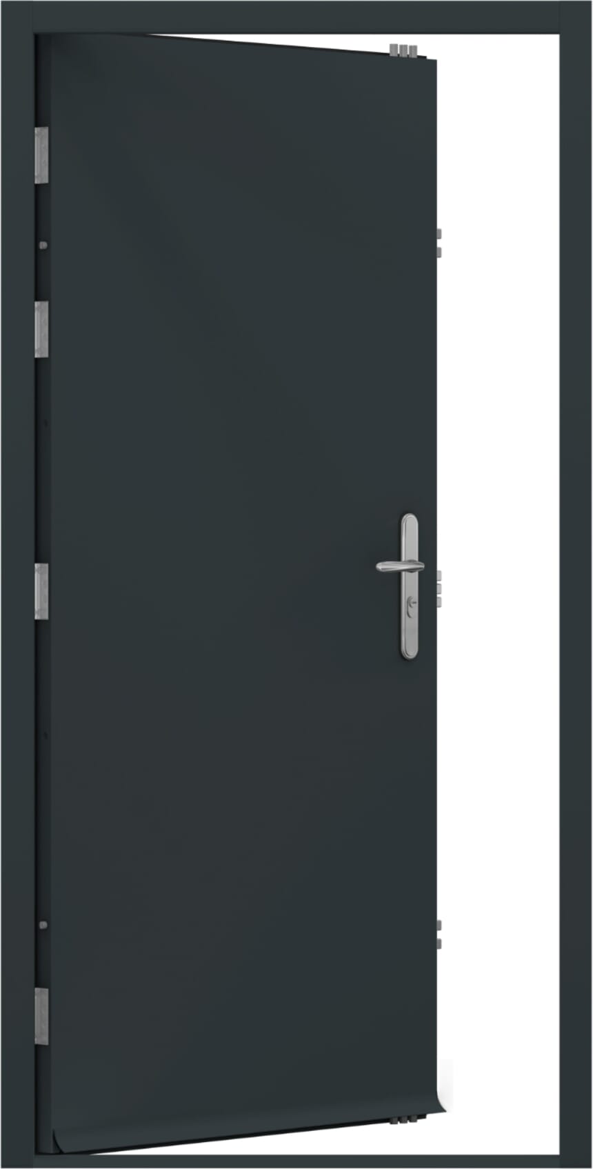 CLIMADOOR Anthracite Grey Steel Heavy Duty Personnel External Door Set