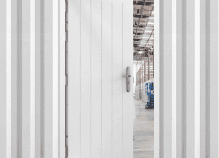 CLIMADOOR White Steel Cottage Heavy Duty Personnel External Door Set