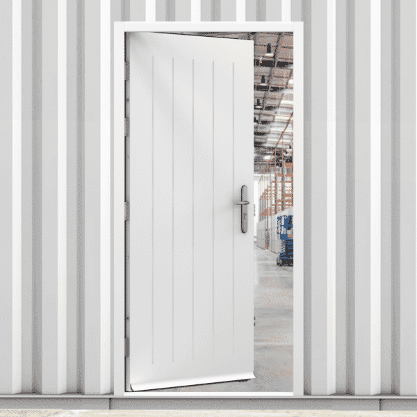 CLIMADOOR White Steel Cottage Heavy Duty Personnel External Door Set