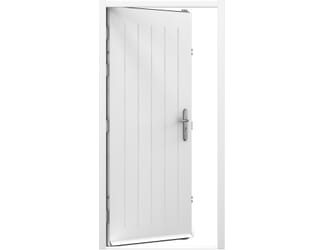CLIMADOOR White Steel Cottage Heavy Duty Personnel External Door Set