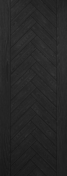 Fontaine Brushed Black Oak Prefinished Internal Door Set