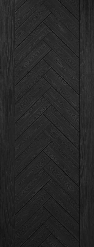 Fontaine Brushed Black Oak Prefinished Internal Door Set