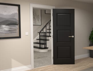 Trinity Black Prefinished Internal Door Set