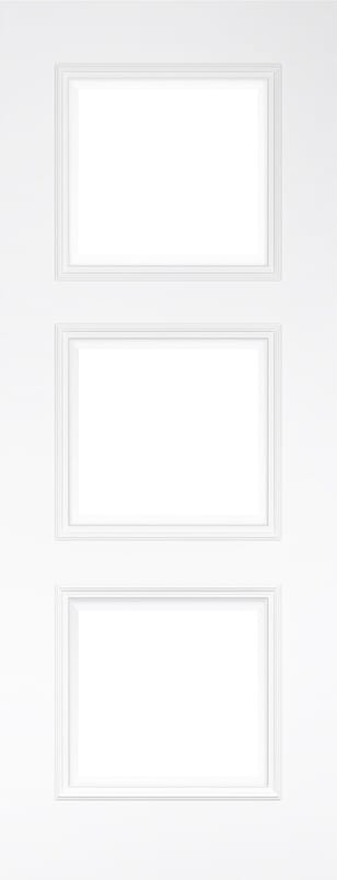 Trinity Clear Glazed White Internal Door Set