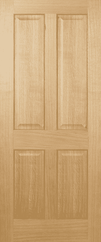 Regency Oak 4 Panel Internal Door Set