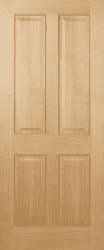 Regency Oak 4 Panel Internal Door Set