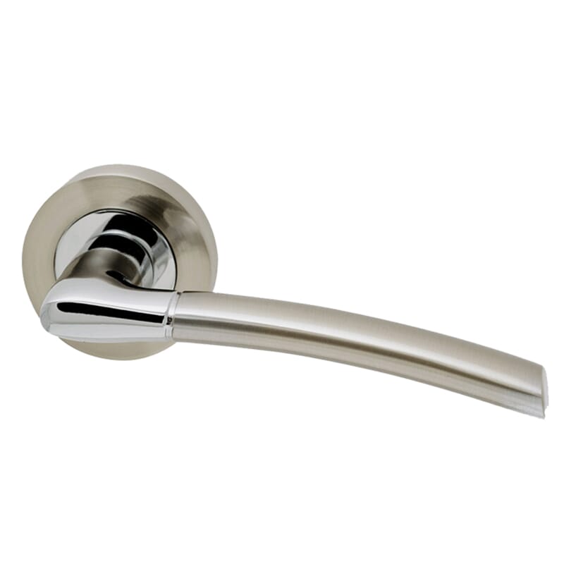 Mercury Hardware with Bathroom Lock (Polished Chrome/ Satin Nickel)
