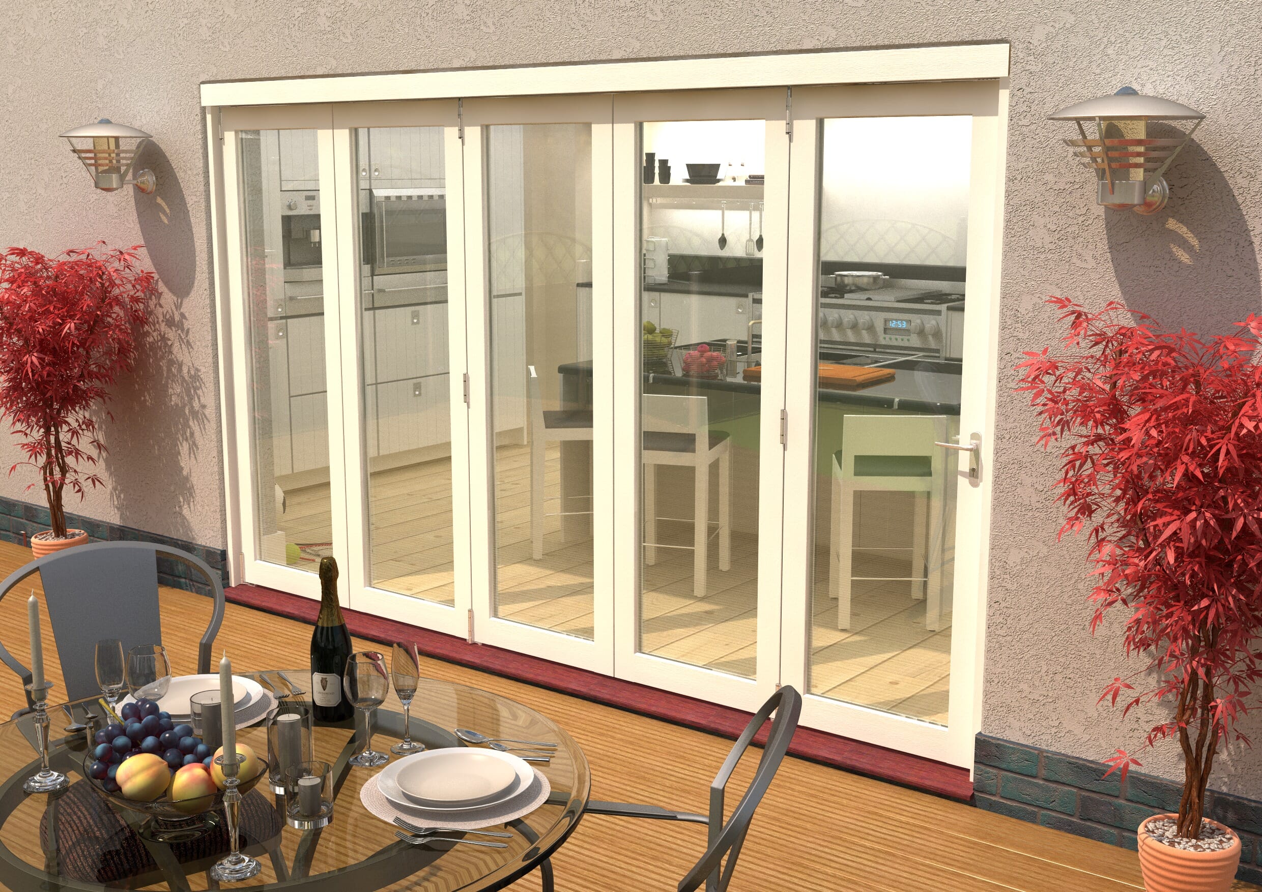 Climadoor Classic White Bifold Patio Doors