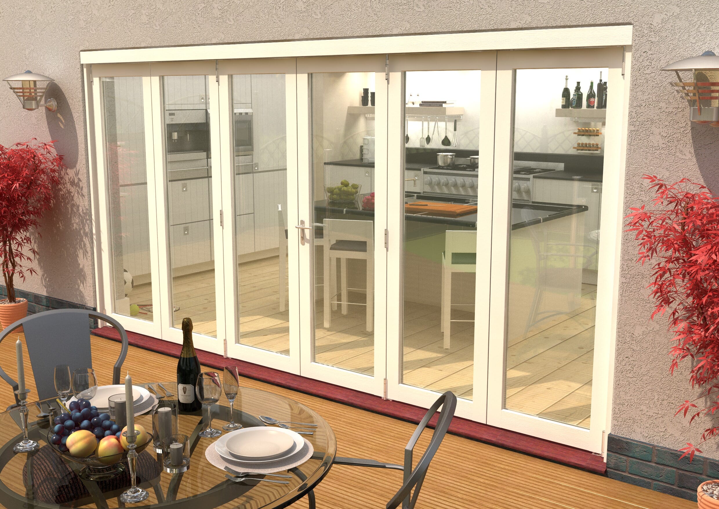 Climadoor Classic White Bifold Patio Doors